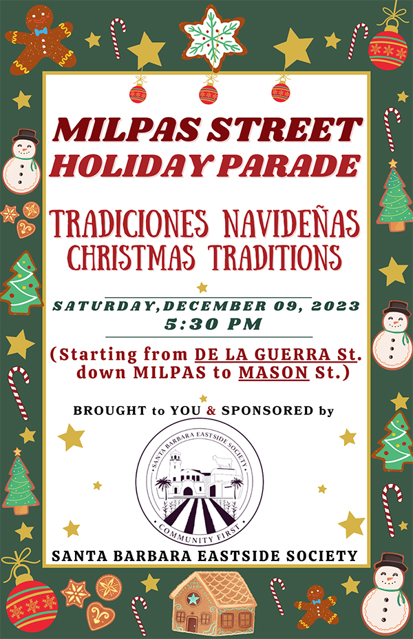 Milpas Holiday Parade Santa Barbara Eastside